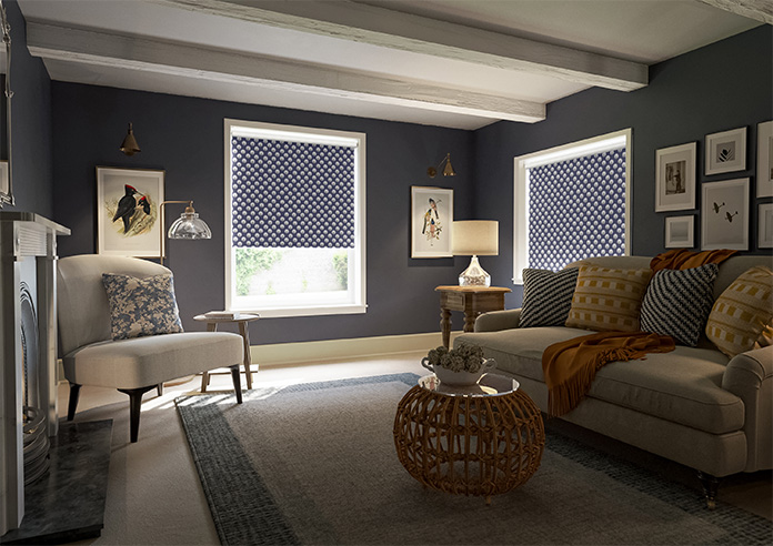 Retro 60s Spots, Midnite - Roller Blind - Image 7